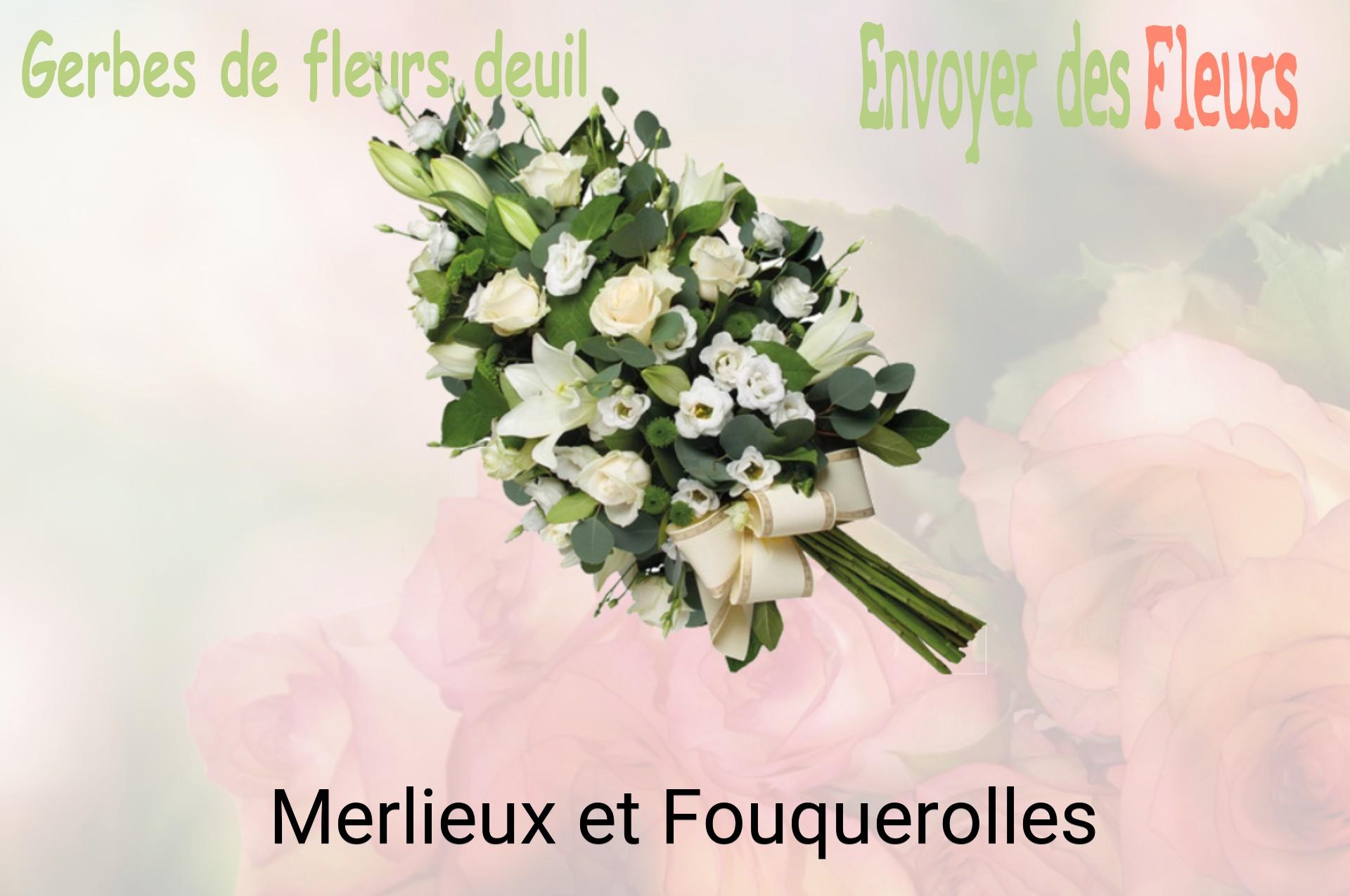 Gerbe de fleurs de deuil livrée à Merlieux-et-Fouquerolles